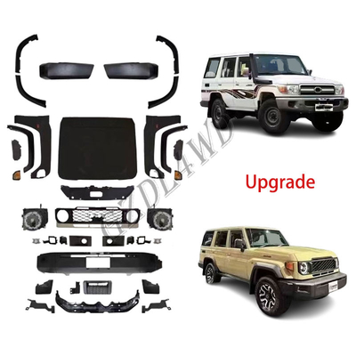 Car Upgrade Body Kit For Land Cruiser 70 Series LC76 FJ76 1984-2023 Upgrade To 2024