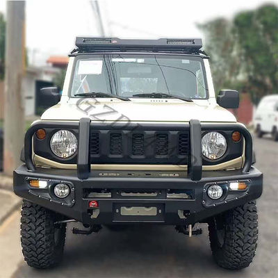 ब्लैक पेंट 4x4 स्टील कार फ्रंट बंपर फॉर जिम्नी 2019+ फ्रंट बुल बार बंपर
